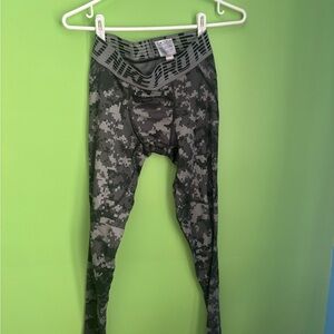 Nike Gray Performance Leggings with Elastic Waistband
